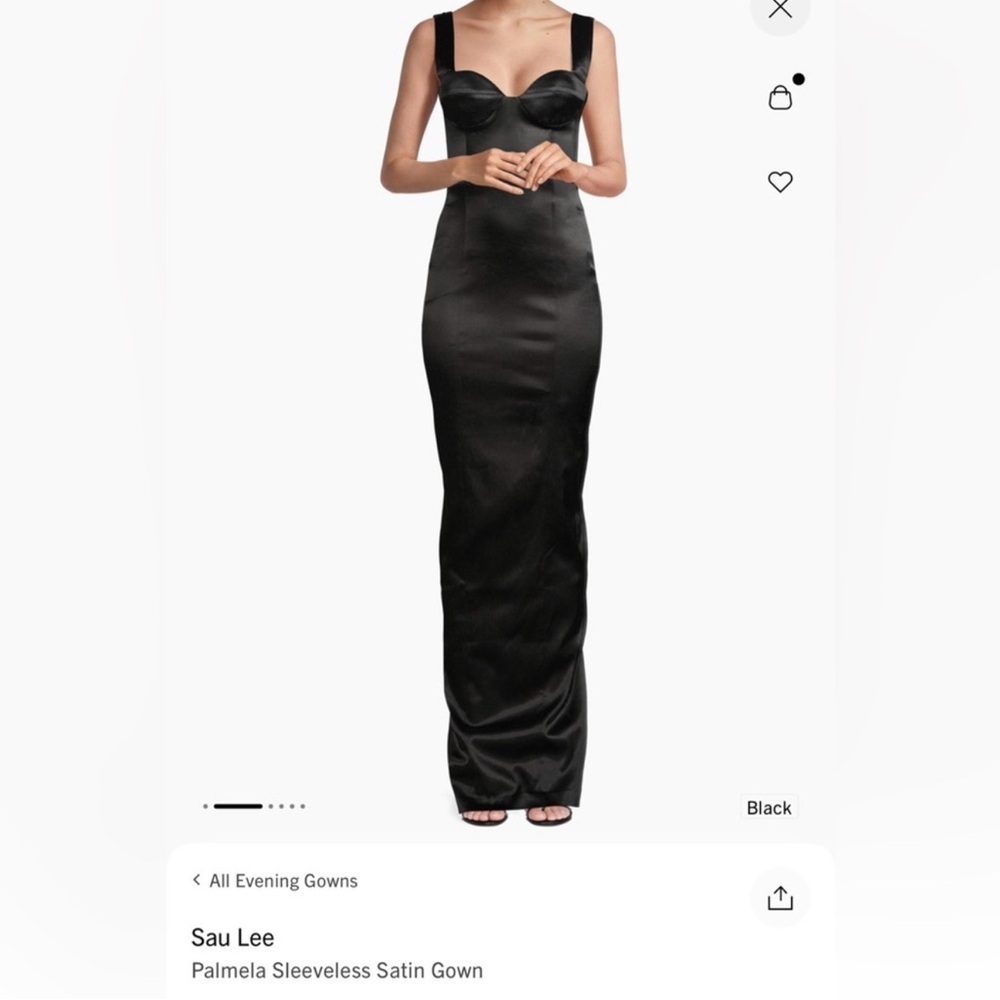 Sau Lee Pamela Black Dress